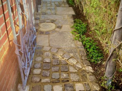 cobble stone path Brighton