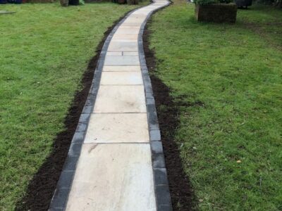 patio path slabs in Brighton